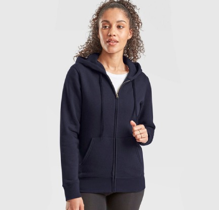 Fruit of the Loom – Ladies´ Premium Hooded Sweat Jacket