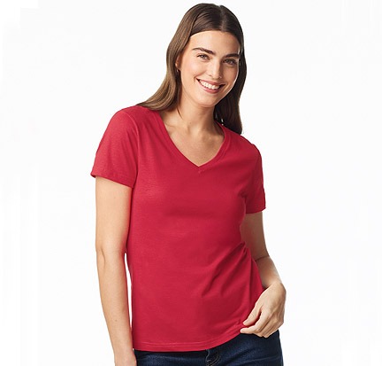 Gildan Softstyles Ladies V Neck T-Shirt